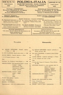 Polonia-Italia : organ Izby Handlowej Polsko-Italskiej = organo della Camera di Commercio Polacco-Italiana. 1929, nr 7-8
