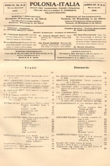 Polonia-Italia : organ Izby Handlowej Polsko-Italskiej = organo della Camera di Commercio Polacco-Italiana. 1930, nr 3-4