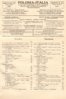 Polonia-Italia : organ Izby Handlowej Polsko-Italskiej = organo della Camera di Commercio Polacco-Italiana. 1930, nr 5-6