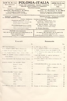 Polonia-Italia : organ Izby Handlowej Polsko-Italskiej = organo della Camera di Commercio Polacco-Italiana. 1932, nr 3-4