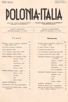 Polonia-Italia : organ Izby Handlowej Polsko-Italskiej = organo della Camera di Commercio Polacco-Italiana. 1933, nr 3-4