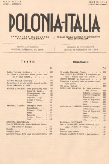 Polonia-Italia : organ Izby Handlowej Polsko-Italskiej = organo della Camera di Commercio Polacco-Italiana. 1933, nr 7-9
