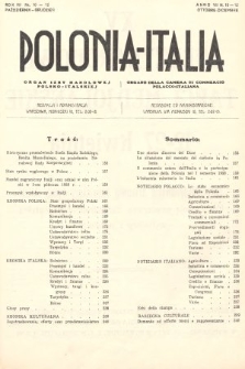 Polonia-Italia : organ Izby Handlowej Polsko-Italskiej = organo della Camera di Commercio Polacco-Italiana. 1933, nr 10-12