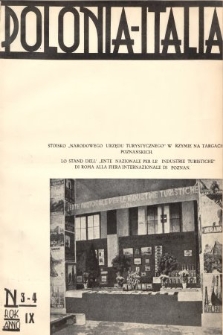 Polonia-Italia : organ Izby Handlowej Polsko-Italskiej = organo della Camera di Commercio Polacco-Italiana. 1935, nr 3-4