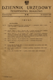 Dziennik Urzędowy Ministerstwa Odbudowy. 1947, nr 10