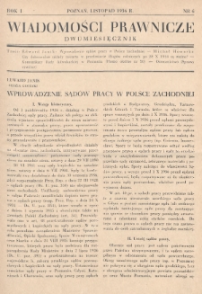 Wiadomości Prawnicze. 1936, nr 6