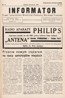 Informator : organ Towarzystwa Właścicieli Realności Wielkiego Krakowa. 1938, nr 2-3