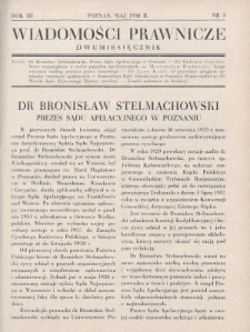 Wiadomości Prawnicze. 1938, nr 3