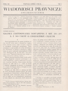Wiadomości Prawnicze. 1938, nr 4