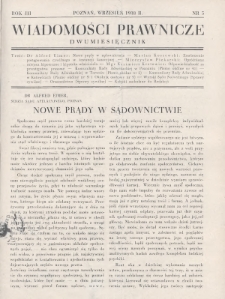 Wiadomości Prawnicze. 1938, nr 5