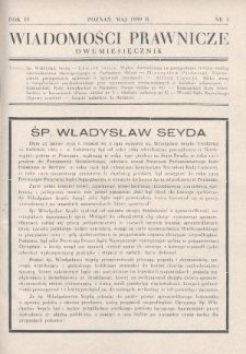 Wiadomości Prawnicze. 1939, nr 3