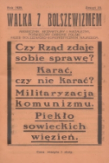 Walka z Bolszewizmem : miesięcznik bezpartyjny i niezależny, poświęcony obronie Polski przed bolszewicko-komunistycznym najazdem. 1929, nr 23