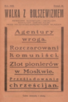 Walka z Bolszewizmem : miesięcznik bezpartyjny i niezależny, poświęcony obronie Polski przed bolszewicko-komunistycznym najazdem. 1929, nr 24