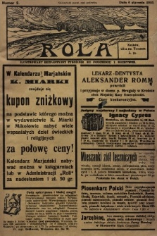 Rola : ilustrowany bezpartyjny tygodnik ku pouczeniu i rozrywce. 1935, nr 2