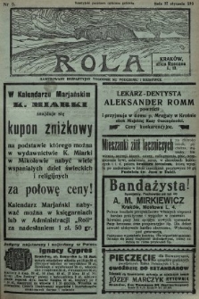 Rola : ilustrowany bezpartyjny tygodnik ku pouczeniu i rozrywce. 1935, nr 5