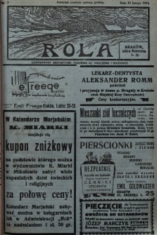 Rola : ilustrowany bezpartyjny tygodnik ku pouczeniu i rozrywce. 1935, nr 7