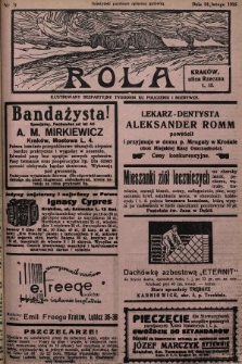 Rola : ilustrowany bezpartyjny tygodnik ku pouczeniu i rozrywce. 1935, nr 9
