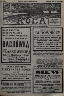 Rola : ilustrowany bezpartyjny tygodnik ku pouczeniu i rozrywce. 1935, nr 30