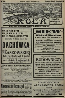 Rola : ilustrowany bezpartyjny tygodnik ku pouczeniu i rozrywce. 1935, nr 32