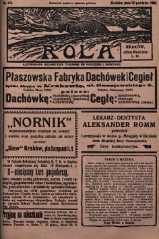 Rola : ilustrowany bezpartyjny tygodnik ku pouczeniu i rozrywce. 1935, nr 43