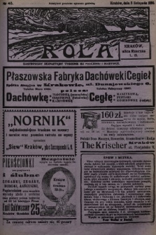 Rola : ilustrowany bezpartyjny tygodnik ku pouczeniu i rozrywce. 1935, nr 45