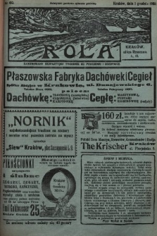 Rola : ilustrowany bezpartyjny tygodnik ku pouczeniu i rozrywce. 1935, nr 49