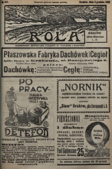 Rola : ilustrowany bezpartyjny tygodnik ku pouczeniu i rozrywce. 1935, nr 50