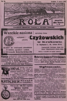 Rola : ilustrowany bezpartyjny tygodnik ku pouczeniu i rozrywce. 1938, nr 10