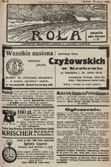 Rola : ilustrowany bezpartyjny tygodnik ku pouczeniu i rozrywce. 1938, nr 12