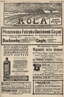 Rola : ilustrowany bezpartyjny tygodnik ku pouczeniu i rozrywce. 1938, nr 19