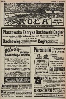 Rola : ilustrowany bezpartyjny tygodnik ku pouczeniu i rozrywce. 1938, nr 29