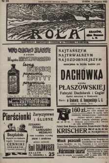 Rola : ilustrowany bezpartyjny tygodnik ku pouczeniu i rozrywce. 1938, nr 32