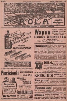 Rola : ilustrowany bezpartyjny tygodnik ku pouczeniu i rozrywce. 1938, nr 35
