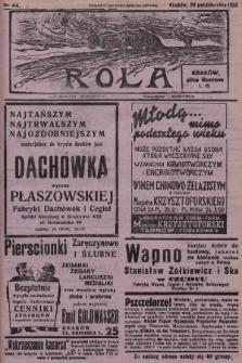 Rola : ilustrowany bezpartyjny tygodnik ku pouczeniu i rozrywce. 1938, nr 44