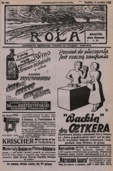 Rola : ilustrowany bezpartyjny tygodnik ku pouczeniu i rozrywce. 1938, nr 50