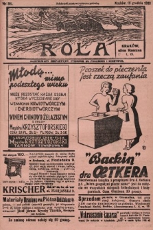 Rola : ilustrowany bezpartyjny tygodnik ku pouczeniu i rozrywce. 1938, nr 51