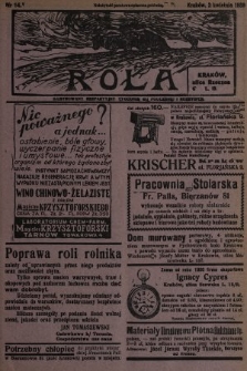 Rola : ilustrowany bezpartyjny tygodnik ku pouczeniu i rozrywce. 1939, nr 14