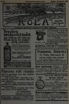 Rola : ilustrowany bezpartyjny tygodnik ku pouczeniu i rozrywce. 1939, nr 17