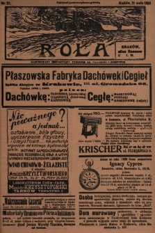 Rola : ilustrowany bezpartyjny tygodnik ku pouczeniu i rozrywce. 1939, nr 21