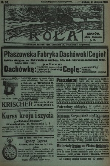 Rola : ilustrowany bezpartyjny tygodnik ku pouczeniu i rozrywce. 1939, nr 33