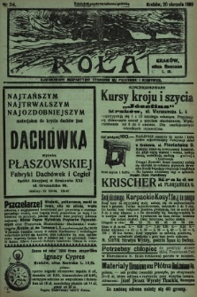 Rola : ilustrowany bezpartyjny tygodnik ku pouczeniu i rozrywce. 1939, nr 34