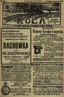 Rola : ilustrowany bezpartyjny tygodnik ku pouczeniu i rozrywce. 1939, nr 35