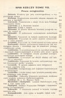Polski Przegląd Oto-laryngologiczny : organ Polskiego T-wa Oto-laryngologicznego. T. 7, 1930, spis rzeczy