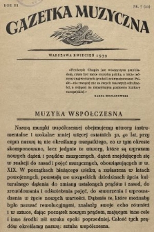 Gazetka Muzyczna. 1939, nr 7