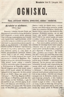 Ognisko : pismo poświęcone rolnictwu, przemysłowi, sztukom i rzemiosłom. 1861, nr 33
