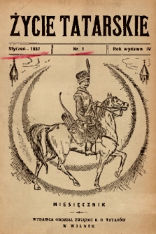 Życie Tatarskie. 1937, nr 1