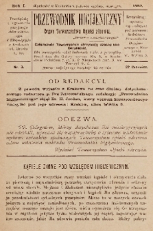 Przewodnik Higjeniczny : Organ Towarzystwa Opieki Zdrowia. 1889, nr 3