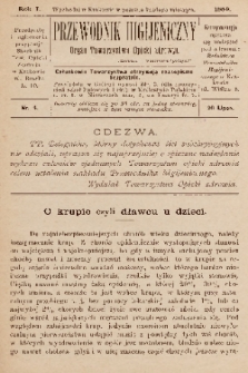 Przewodnik Higjeniczny : Organ Towarzystwa Opieki Zdrowia. 1889, nr 4