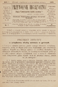 Przewodnik Higjeniczny : Organ Towarzystwa Opieki Zdrowia. 1889, nr 7