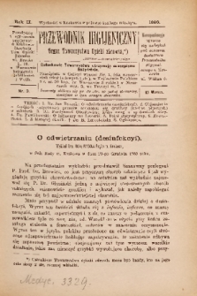 Przewodnik Higjeniczny : Organ Towarzystwa Opieki Zdrowia. 1890, nr 3